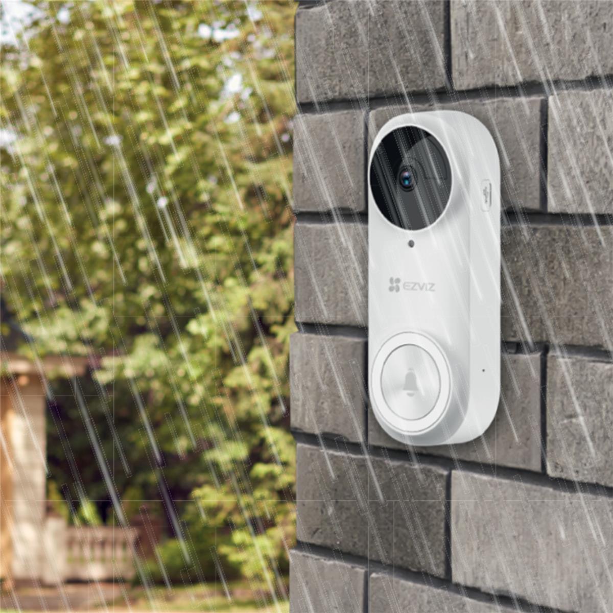 EZVIZ akkubetriebene Video-Doorbell DB2 Pro 5MP inkl. kabellosem Türgong