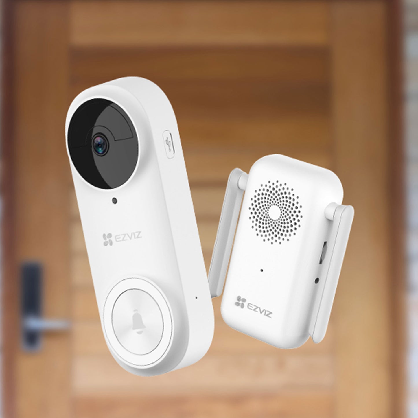 EZVIZ akkubetriebene Video-Doorbell DB2 Pro 5MP inkl. kabellosem Türgong