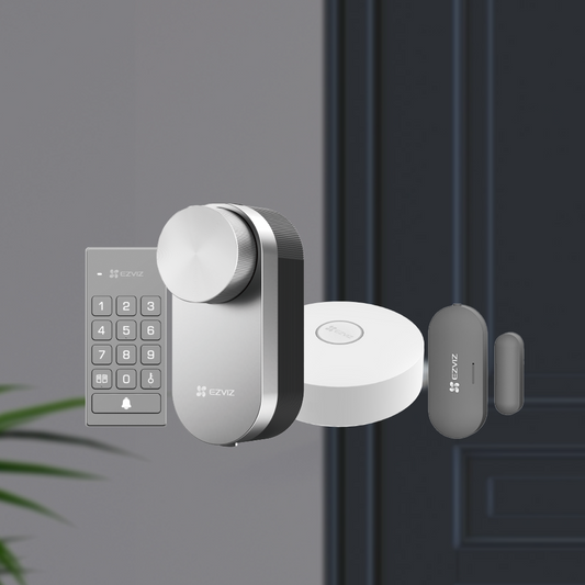 EZVIZ intelligentes Schloss DL01 Pro inkl. Multifunktionstastatur DL01 CP und A3 Hub