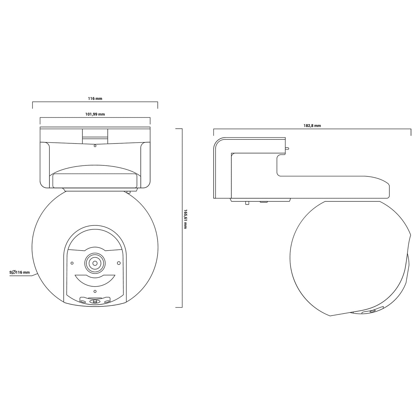 EZVIZ Megapixel Überwachungskamera Sensor mit Nachtsicht | EB8 4G