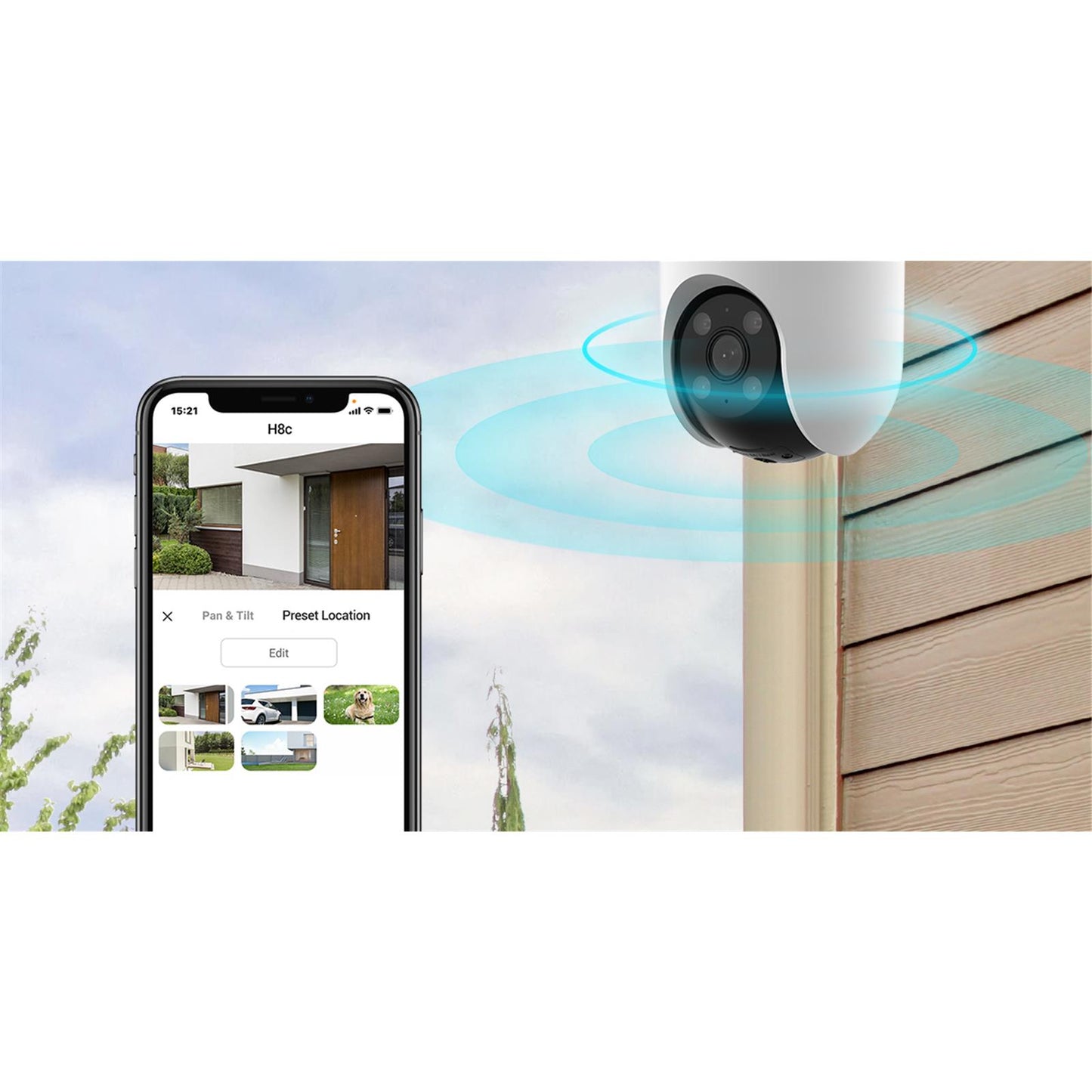 EZVIZ H8c Outdoor WLAN 2MP Schwenk- & Neige Kamera