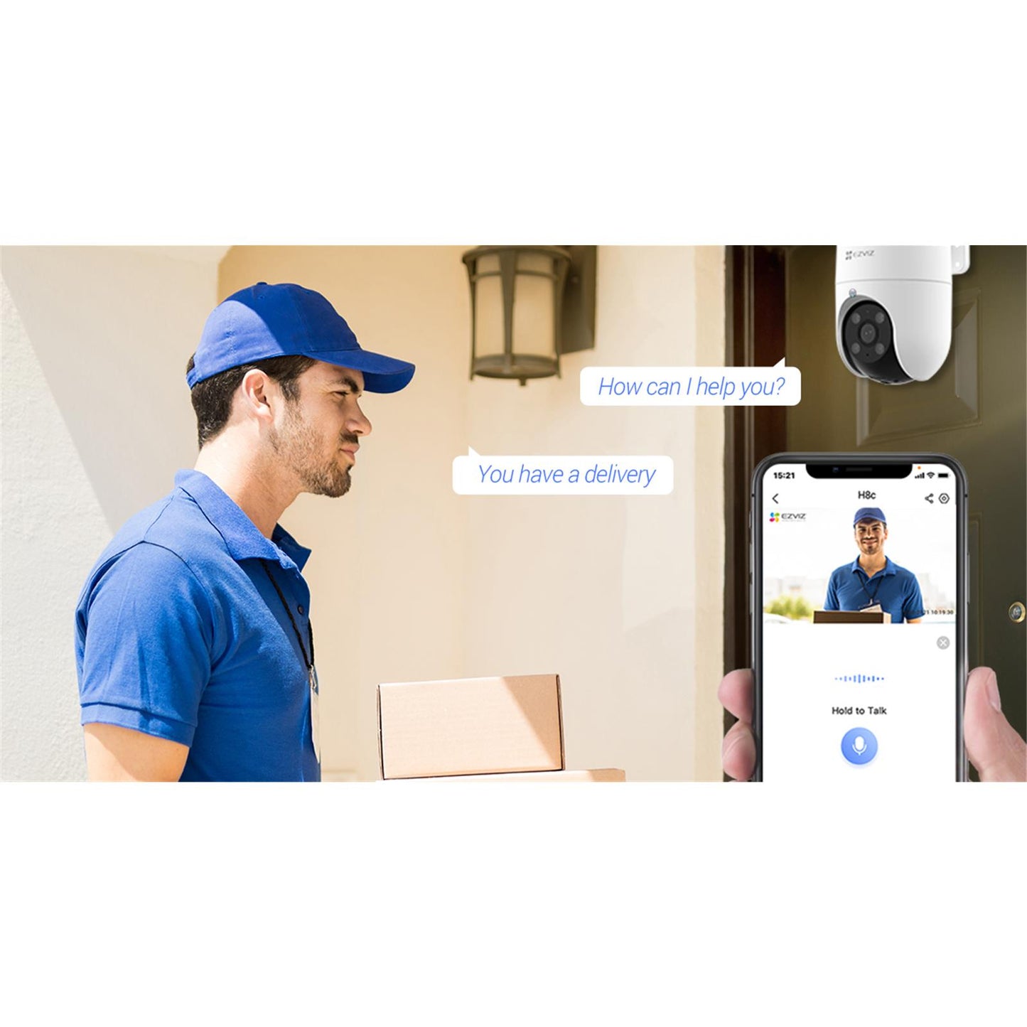 EZVIZ H8c Outdoor WLAN 2MP Schwenk- & Neige Kamera