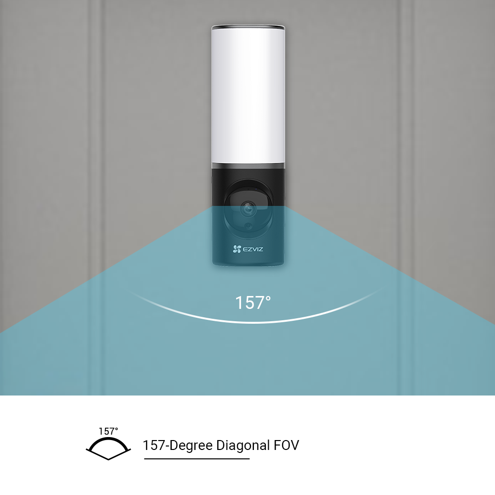 EZVIZ LC3 Intelligente LED Sicherheitswandleuchte mit integrierter 4MP Kamera