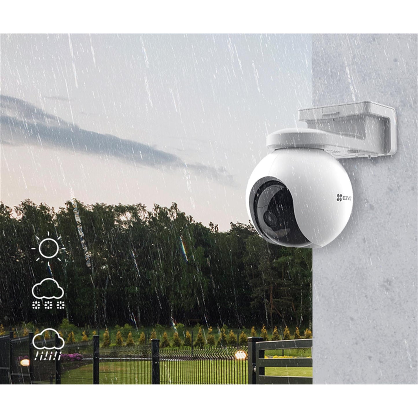 EZVIZ HB8 2K+ Batteriebetriebene Schwenk/Neige-WLAN-Kamera