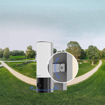 EZVIZ EL3 Smarte Wandlicht-Kamera | 2K, Flutlicht, KI-Personen- & Fahrzeugerkennung